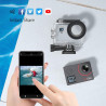 AKASO V50 Elite Caméra Sport 4K 60FPS Kit de Perche à Selfie- Comprend 20MP Camera Sport Etanche avec Trépied Selfie Stick de 60