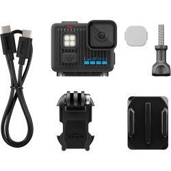 GoPro LIT Hero - Caméra d'action légère, compacte et étanche avec éclairage intégré, vidéo Ultra HD 4K60, Photo 12 MP, écran Tac