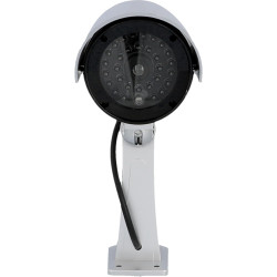 UNITEC Caméra factice Simulation Véritable Caméra de Surveillance avec LED Clignotante Réglable Horizontal et Verticale Schtzart