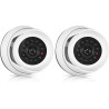 kwmobile Caméra de Surveillance Factice avec LED - Fausse Caméra CCTV pour Sécurité Maison ou Magasin - Dôme Dissuasif pour Inté