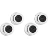 kwmobile Caméra de Surveillance Factice - Lot 2X Fausse Caméra CCTV avec LED Sécurité Maison ou Magasin - Dôme Dissuasif pour In