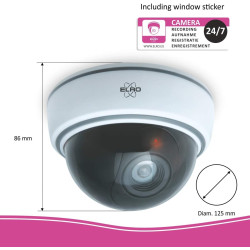 ELRO CDD15F Caméra dôme factice d'intérieur - Flash - Paquet de 2