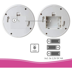 ELRO CDD15F Caméra dôme factice d'intérieur - Flash - Paquet de 2