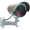 GC GLOBALCOMMERCE Kit de 2 caméras Fausses de Surveillance pour Usage extérieur avec LED Rouge Clignotant Design Professionnel
