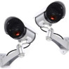GC GLOBALCOMMERCE Kit de 2 caméras Fausses de Surveillance pour Usage extérieur avec LED Rouge Clignotant Design Professionnel
