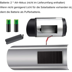 ERWEY 4Pcs Caméra Factice Intérieur Extérieur Solaire, Étanche, Fausse Caméra de Surveillance CCTV avec Lumière LED Rouge Cligno