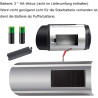 ERWEY 4Pcs Caméra Factice Intérieur Extérieur Solaire, Étanche, Fausse Caméra de Surveillance CCTV avec Lumière LED Rouge Cligno