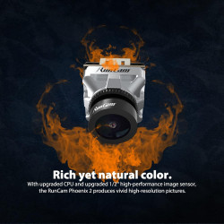 RunCam Phoenix 2 Micro FPV Camera 1000TVL FOV 155° Super Global WDR Day&Night Freestyle Cam with 2.1mm Lens 4:3/16:9 Switchable 