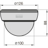 BASI | Lot de 4 caméras factice avec lumière LED clignotante | Caméra factice | Caméra de surveillance pour l'intérieur et l'ext