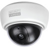 BASI Caméra dôme factice avec lumière LED clignotante | Caméra factice | Caméra de surveillance pour l'intérieur et l'extérieur 