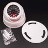 Fausse caméra factice sans fil CCTV dôme de sécurité clignotant LED lumière