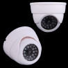 Fausse caméra factice sans fil CCTV dôme de sécurité clignotant LED lumière