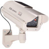 1 Grande caméra de Surveillance Solaire Dummy pour l'extérieur - Caméra factice avec Objectif et caméra Clignotante - Surveillan