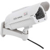 1 Grande caméra de Surveillance Solaire Dummy pour l'extérieur - Caméra factice avec Objectif et caméra Clignotante - Surveillan