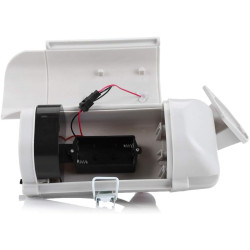 1 Grande caméra de Surveillance Solaire Dummy pour l'extérieur - Caméra factice avec Objectif et caméra Clignotante - Surveillan