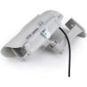 1 Grande caméra de Surveillance Solaire Dummy pour l'extérieur - Caméra factice avec Objectif et caméra Clignotante - Surveillan