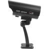 Caméra de sécurité Factice, Lumière LED Clignotante, Fausse Caméra à Piles, Fausse sécurité Extérieure avec Vis de Montage et Au