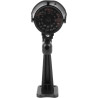 Caméra de sécurité Factice, Lumière LED Clignotante, Fausse Caméra à Piles, Fausse sécurité Extérieure avec Vis de Montage et Au