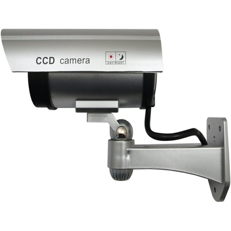 DUMMY CAMERA IR1100 Camera CCTV factice d'extérieur (Argent)