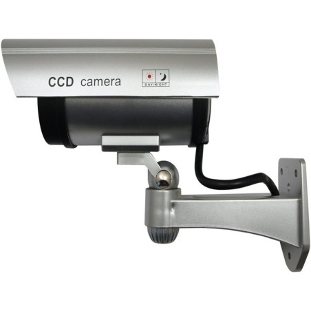 DUMMY CAMERA IR1100 Camera CCTV factice d'extérieur (Argent)