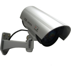 DUMMY CAMERA IR1100 Camera CCTV factice d'extérieur (Argent)