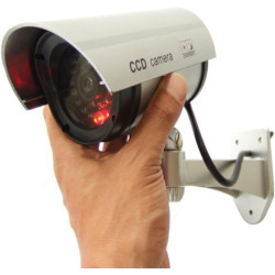 DUMMY CAMERA IR1100 Camera CCTV factice d'extérieur (Argent)