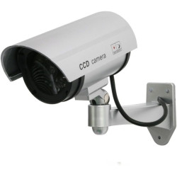 DUMMY CAMERA IR1100 Camera CCTV factice d'extérieur (Argent)