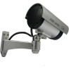 DUMMY CAMERA IR1100 Camera CCTV factice d'extérieur (Argent)