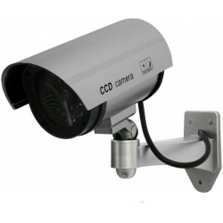DUMMY CAMERA IR1100 Camera CCTV factice d'extérieur (Argent)