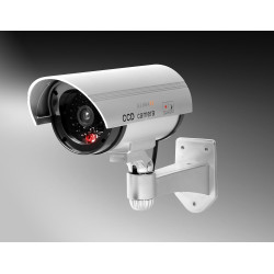 Technaxx Allemagne Caméra de sécurité dôme factice CCD Cam Intérieur Réaliste Fausse Surveillance CCTV Rouge Clignotant LED Obje