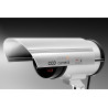 Technaxx Allemagne Caméra de sécurité dôme factice CCD Cam Intérieur Réaliste Fausse Surveillance CCTV Rouge Clignotant LED Obje