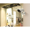 Technaxx Allemagne Caméra de sécurité dôme factice CCD Cam Intérieur Réaliste Fausse Surveillance CCTV Rouge Clignotant LED Obje