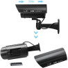 ERWEY Lot de 4 Caméras Factices pour Extérieur & Intérieur, Fausse Caméra de Surveillance CCTV avec LED Clignotante (4Pcs Noir)