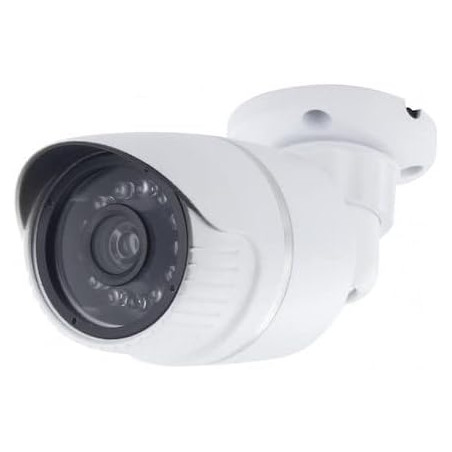 CHACON Caméra factice en Aluminium - Blanc - LED Bleue