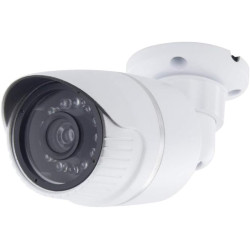 CHACON Caméra factice en Aluminium - Blanc - LED Bleue