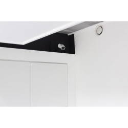 CHACON Caméra factice en Aluminium - Blanc - LED Bleue