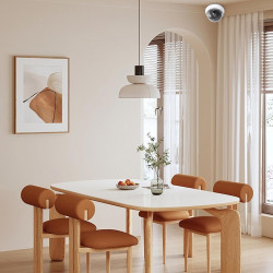 Caméra factice dôme avec lumière LED clignotante : Lot de 3 caméras factices pour l'intérieur et l'extérieur, caméra de surveill
