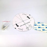 Lot de 4 caméras factice avec 25 LED rouges avec objectif - Fausse caméra de surveillance pour l'intérieur et l'extérieur
