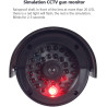 2 Camera Factice Exterieur avec LED, Noir Fausse Camera Surveillance Exterieur, Caméra Factice Extérieur, Camera de Surveillance
