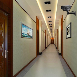 2 Camera Factice Exterieur avec LED, Noir Fausse Camera Surveillance Exterieur, Caméra Factice Extérieur, Camera de Surveillance