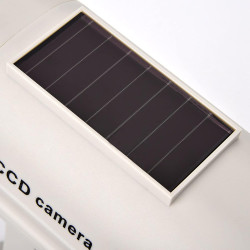 Caméra factice alimentée par l’énergie Solaire, caméra de Simulation de sécurité sans Fil avec lumière LED Clignotante, leurre d