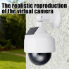 2 Fausses Caméras, Leurres de Caméras, Fausses Caméras de Sécurité dôme CCTV, Fausses Caméras de Surveillance avec LED Rouge Cli