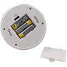 O&W Security Lot de 4 caméras dôme factices Objectif + LED Clignotante, 25 LED IR (Effet visuel), étanches, Ø 9,5 cm/H 6,8 cm, i