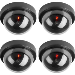 Caméras factices, Fausse de Sécurité Caméra Dôme CCTV avec LED Clignotant Lumière pour Les Entreprises Magasins Accueil, Usage I