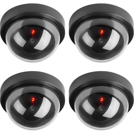 Caméras factices, Fausse de Sécurité Caméra Dôme CCTV avec LED Clignotant Lumière pour Les Entreprises Magasins Accueil, Usage I