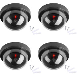 Caméras factices, Fausse de Sécurité Caméra Dôme CCTV avec LED Clignotant Lumière pour Les Entreprises Magasins Accueil, Usage I