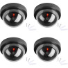 Caméras factices, Fausse de Sécurité Caméra Dôme CCTV avec LED Clignotant Lumière pour Les Entreprises Magasins Accueil, Usage I