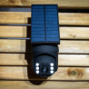 Xanlite Projecteur caméra factice solaire noir LED avec détecteur de mouvement, 250 lumens, 5000 K, Blanc froid