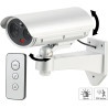 Caméra de surveillance factice avec détecteur de mouvement et fonction alarme [VisorTech]