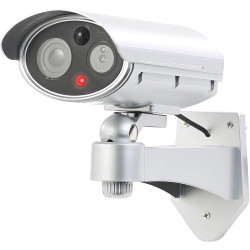 Caméra de surveillance factice avec détecteur de mouvement et fonction alarme [VisorTech]